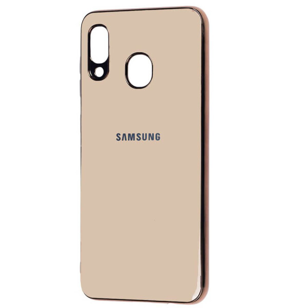 

TPU чехол GLOSSY LOGO для Samsung Galaxy A20 / A30 Золотой