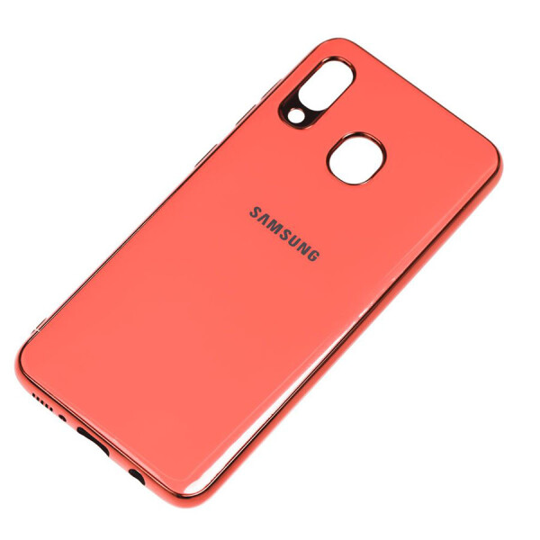 

TPU чехол GLOSSY LOGO для Samsung Galaxy A20 / A30 Коралловый