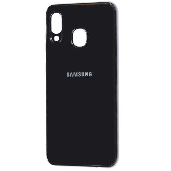

TPU чехол GLOSSY LOGO для Samsung Galaxy A20 / A30 Черный