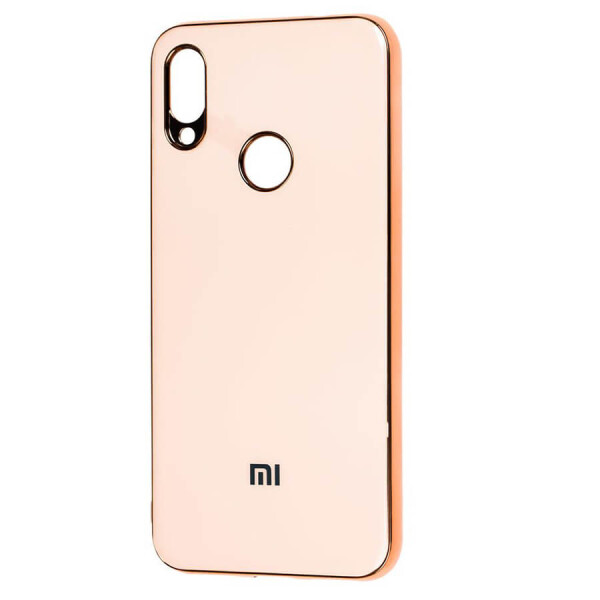

TPU чехол GLOSSY LOGO для Xiaomi Redmi 7 Розовый / Rose Gold