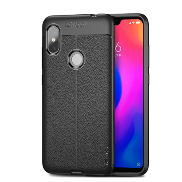

TPU чехол iPaky Litchi Series для Xiaomi Redmi Note 6 Pro Черный