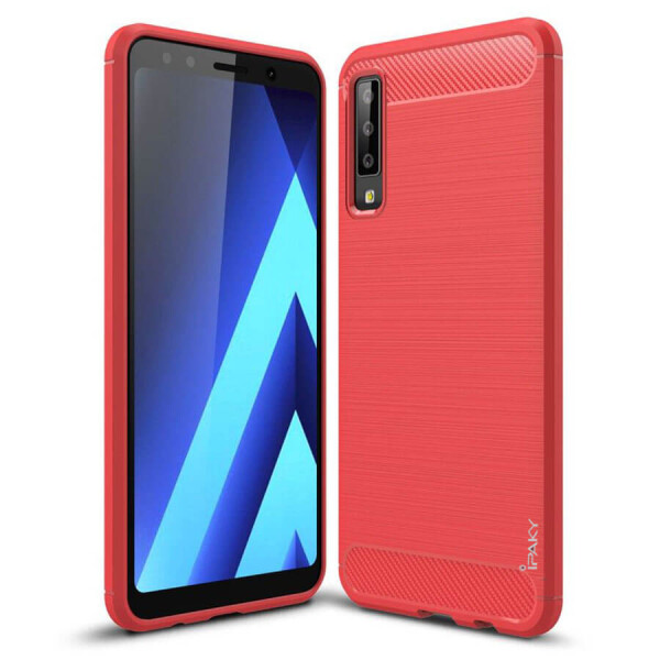 

TPU чехол iPaky Slim Series для Samsung A750 Galaxy A7 (2018) Красный