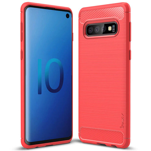 

TPU чехол iPaky Slim Series для Samsung Galaxy S10 Красный