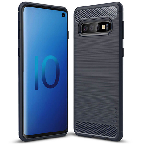 

TPU чехол iPaky Slim Series для Samsung Galaxy S10+ Синий