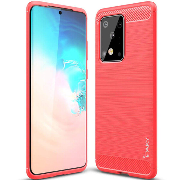 

TPU чехол iPaky Slim Series для Samsung Galaxy S20 Ultra Красный
