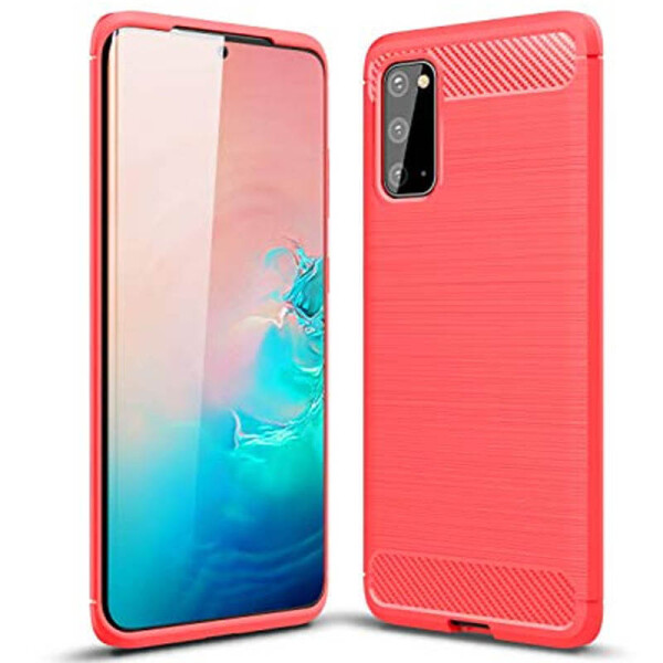 

TPU чехол iPaky Slim Series для Samsung Galaxy S20 Красный