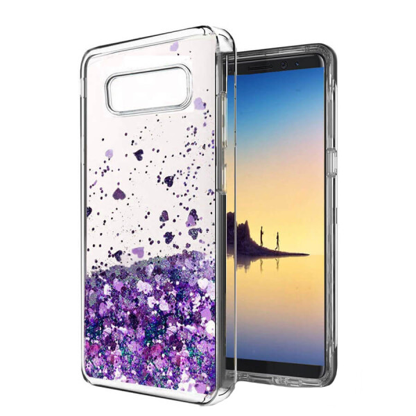 

TPU чехол Liquid hearts для Samsung Galaxy S10 Фиолетовый