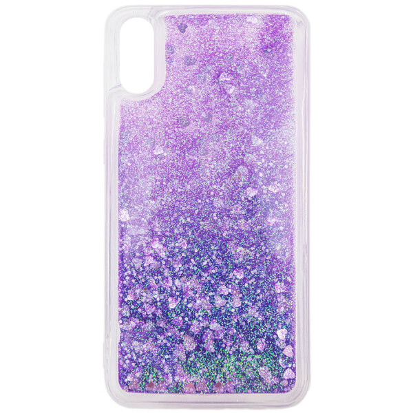 

TPU чехол Liquid hearts для Xiaomi Redmi 7A Фиолетовый