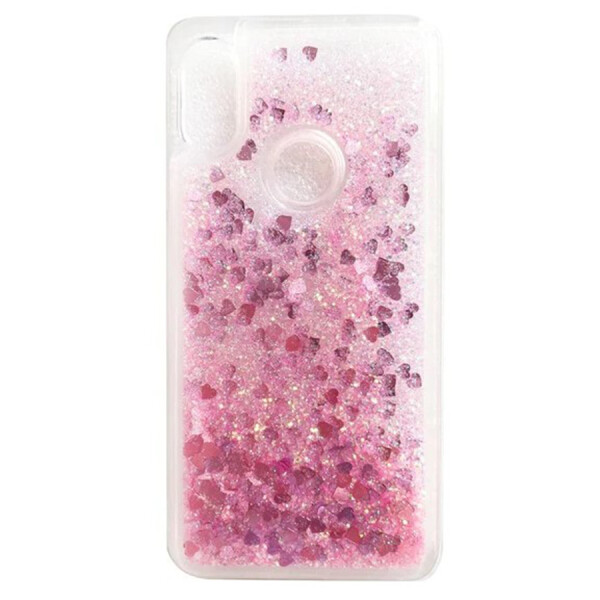 

TPU чехол Liquid hearts для Xiaomi Redmi Note 6 Pro Розовый