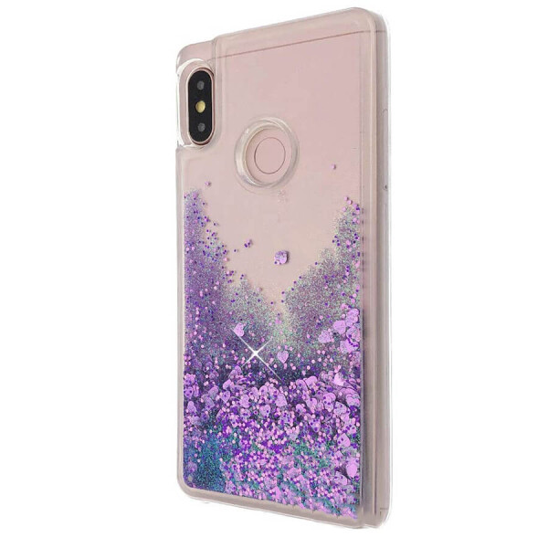 

TPU чехол Liquid hearts для Xiaomi Redmi Note 6 Pro Фиолетовый