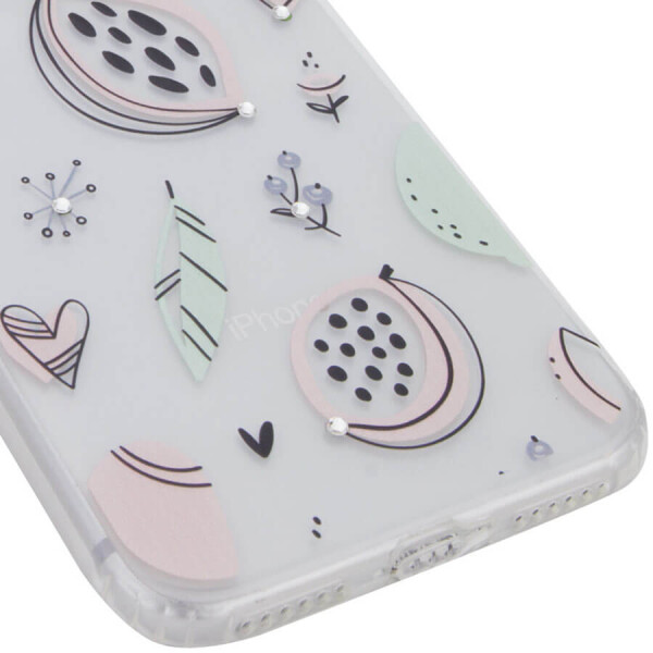 

TPU чехол Luxury Diamond full protective для Apple iPhone 7 / 8 (4.7") Прозрачный / Экзотические фрукты