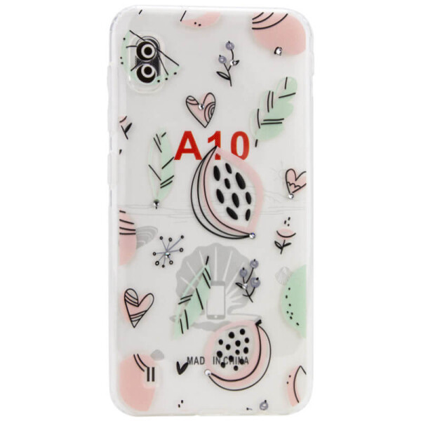 

TPU чехол Luxury Diamond full protective для Samsung Galaxy A10 (A105F) Прозрачный / Экзотические фрукты