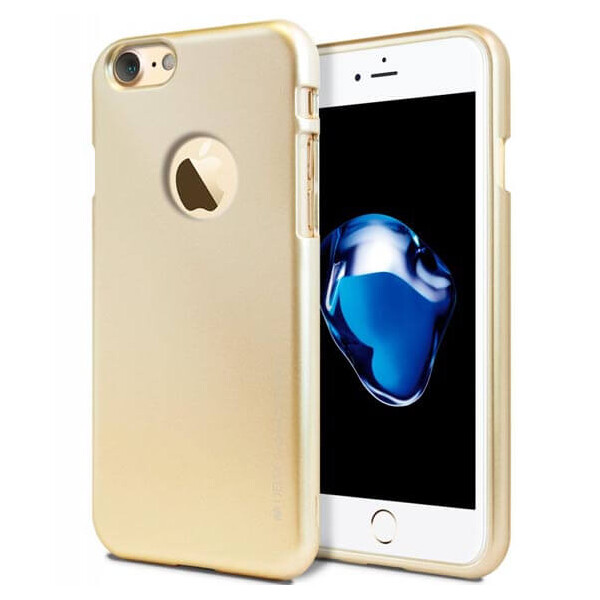 

TPU чехол Mercury iJelly Metal series для Apple iPhone 7 / 8 (4.7") Золотой