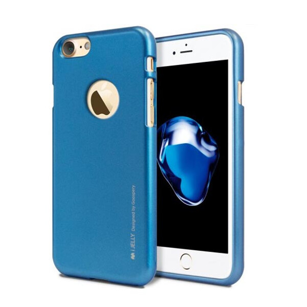 

TPU чехол Mercury iJelly Metal series для Apple iPhone 7 / 8 (4.7") Синий