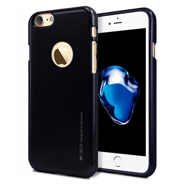 

TPU чехол Mercury iJelly Metal series для Apple iPhone 7 / 8 (4.7") Черный