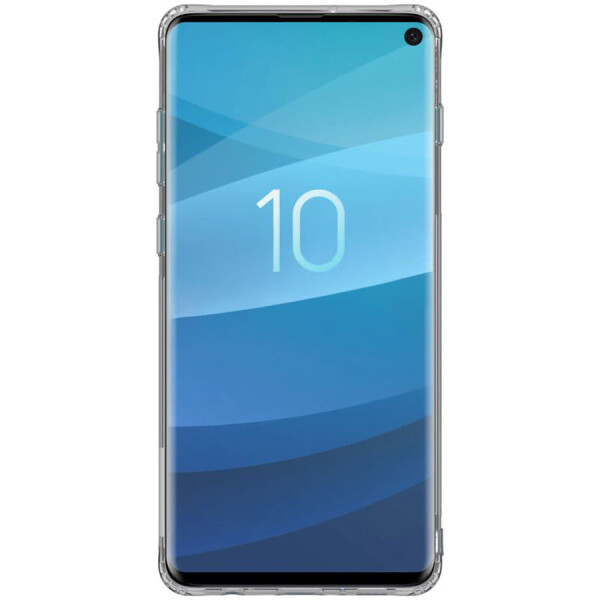 

TPU чехол Nillkin Nature Series для Samsung Galaxy S10+ Серый (прозрачный)