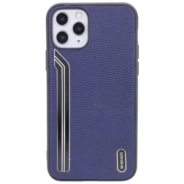 

TPU чехол SHENGO Textile series для Apple iPhone 11 Pro Max (6.5") Синий