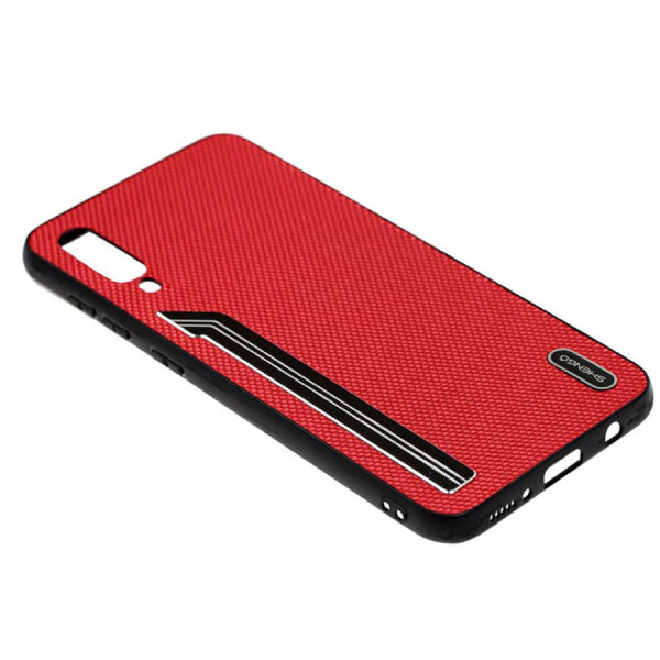 

TPU чехол SHENGO Textile series для Samsung Galaxy A50 (A505F) / A50s / A30s Красный