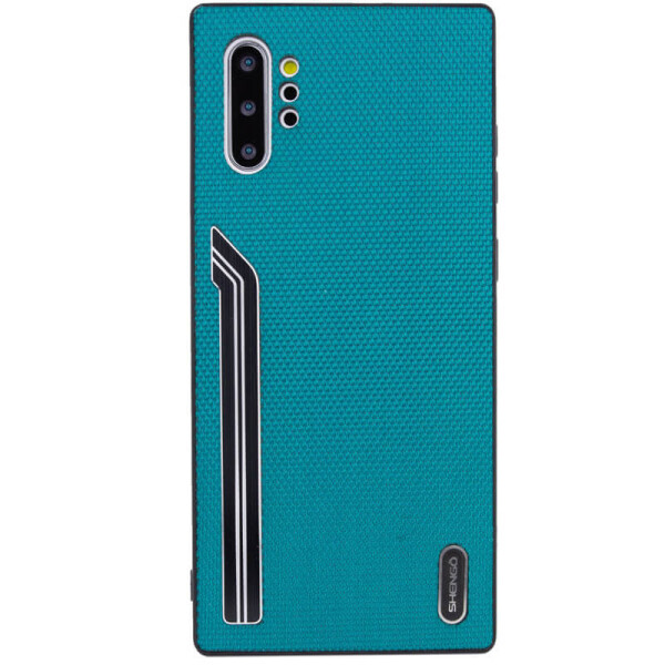 

TPU чехол SHENGO Textile series для Samsung Galaxy Note 10 Plus Зеленый