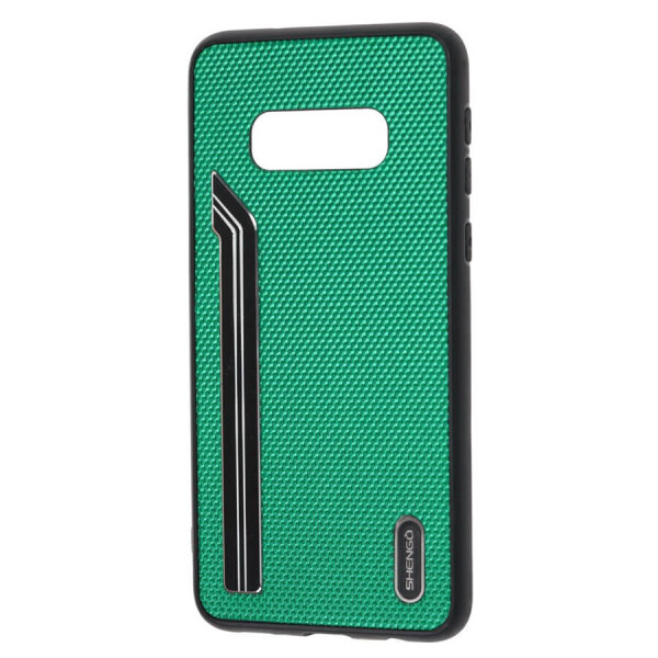 

TPU чехол SHENGO Textile series для Samsung Galaxy S10e Зеленый