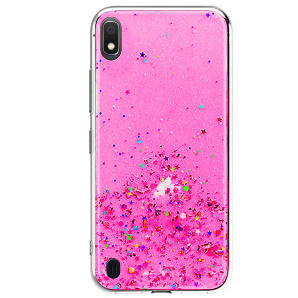 

TPU чехол Star Glitter для Samsung Galaxy A10 (A105F) Прозрачный / Розовый