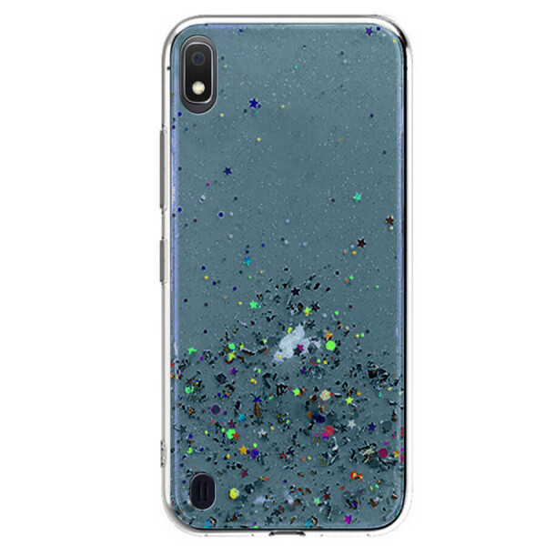 

TPU чехол Star Glitter для Samsung Galaxy A10 (A105F) Прозрачный / Черный