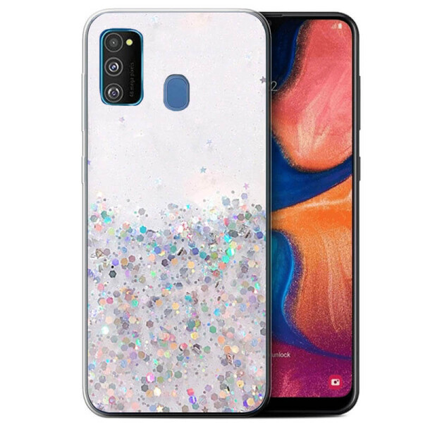 

TPU чехол Star Glitter для Samsung Galaxy M30s / M21 Прозрачный