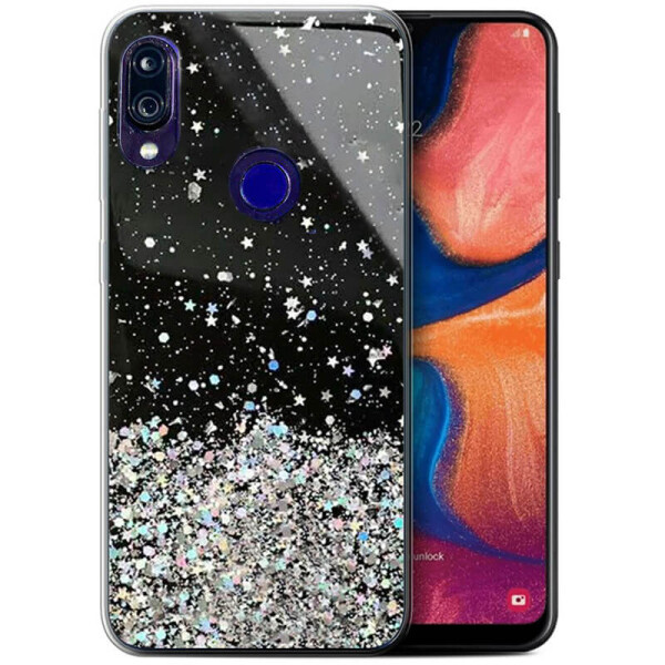 

TPU чехол Star Glitter для Xiaomi Redmi Note 7 / Note 7 Pro / Note 7s Прозрачный / Черный