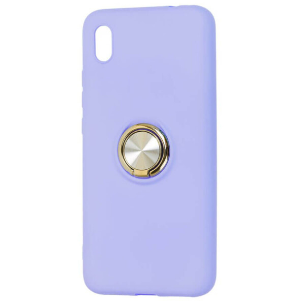 

TPU чехол Summer ColorRing под магнитный держатель для Samsung Galaxy A10 (A105F) Фиолетовый