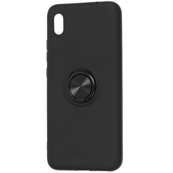 

TPU чехол Summer ColorRing под магнитный держатель для Samsung Galaxy A10 (A105F) Черный