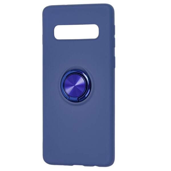 

TPU чехол Summer ColorRing под магнитный держатель для Samsung Galaxy S10 Синий
