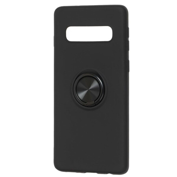 

TPU чехол Summer ColorRing под магнитный держатель для Samsung Galaxy S10+ Черный