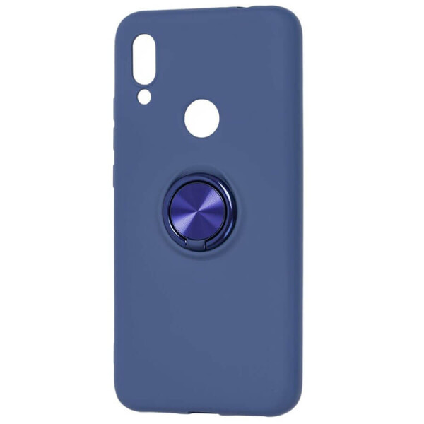 

TPU чехол Summer ColorRing под магнитный держатель для Xiaomi Redmi 7 Синий
