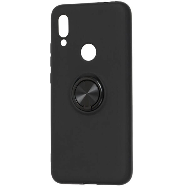 

TPU чехол Summer ColorRing под магнитный держатель для Xiaomi Redmi 7 Черный