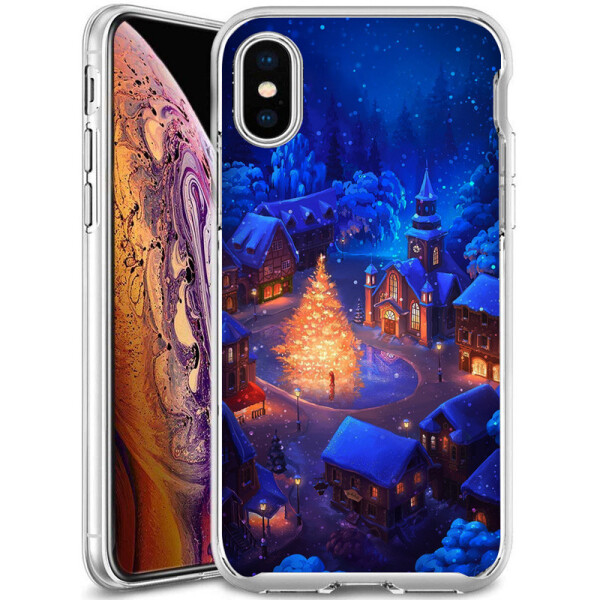 

TPU чехол Зимняя сказка для Apple iPhone XS Max (6.5") Елочка