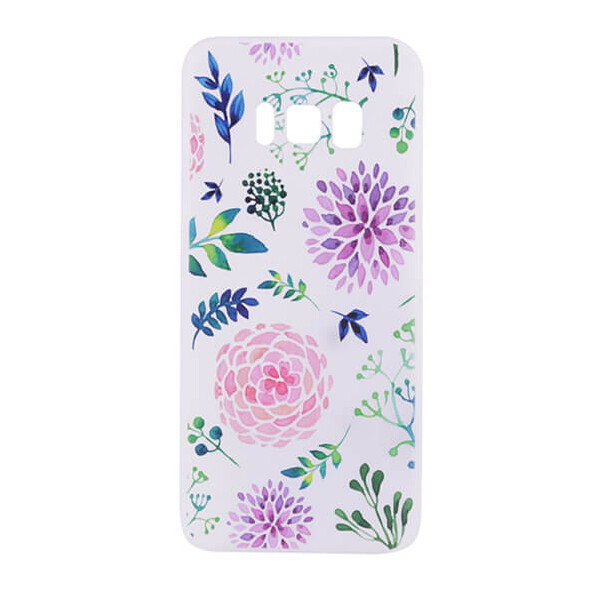 

TPU чехол матовый soft touch для Samsung G950 Galaxy S8 Цветы
