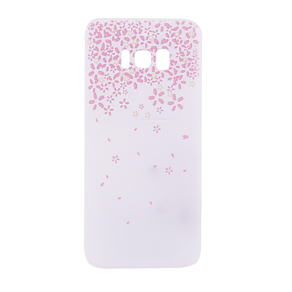

TPU чехол матовый soft touch для Samsung G950 Galaxy S8 Цветы Розовый