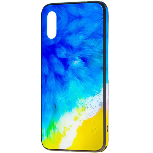 

TPU+Glass чехол Cute Print для Apple iPhone XS Max (6.5") Пляж