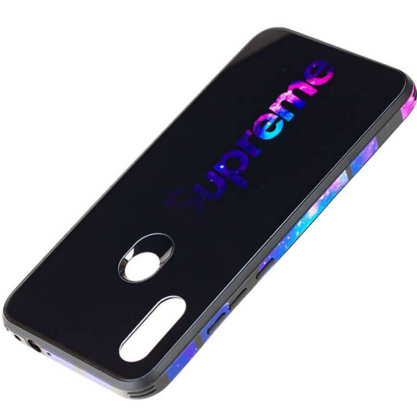 

TPU+Glass чехол Cute Print для Xiaomi Redmi Note 7 / Note 7 Pro / Note 7s Supreme black