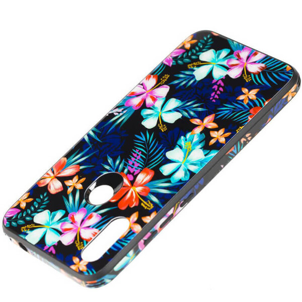 

TPU+Glass чехол Cute Print для Xiaomi Redmi Note 7 / Note 7 Pro / Note 7s Цветы