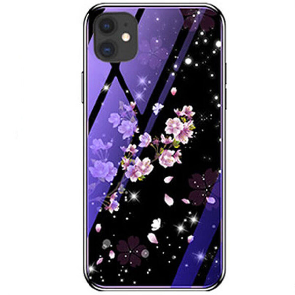 

TPU+Glass чехол Fantasy с глянцевыми торцами для Apple iPhone 11 (6.1") Цветение