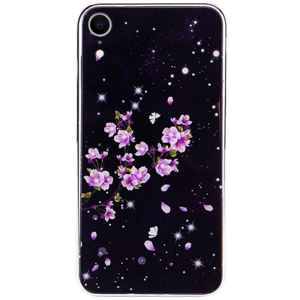 

TPU+Glass чехол Fantasy с глянцевыми торцами для Apple iPhone XR (6.1") Цветение
