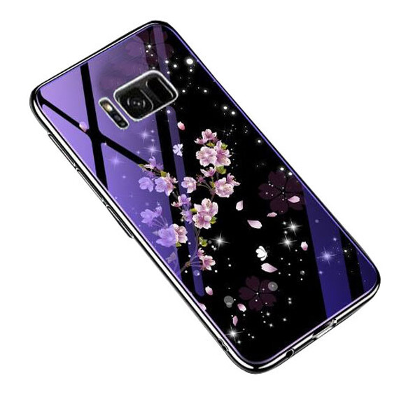 

TPU+Glass чехол Fantasy с глянцевыми торцами для Samsung G950 Galaxy S8 Цветение