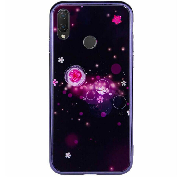 

TPU+Glass чехол Fantasy с глянцевыми торцами для Samsung Galaxy A10s Пузырьки и цветы