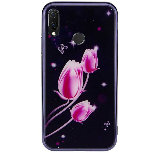 

TPU+Glass чехол Fantasy с глянцевыми торцами для Samsung Galaxy A10s Тюльпаны