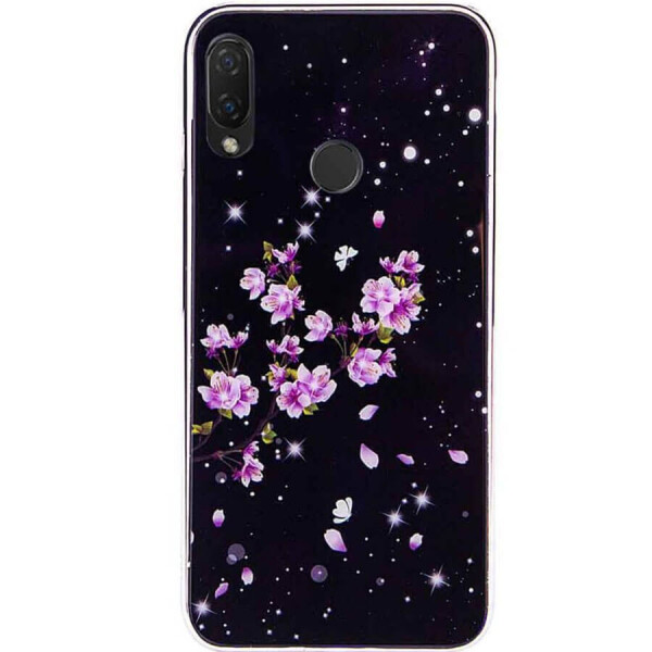 

TPU+Glass чехол Fantasy с глянцевыми торцами для Samsung Galaxy A10s Цветение