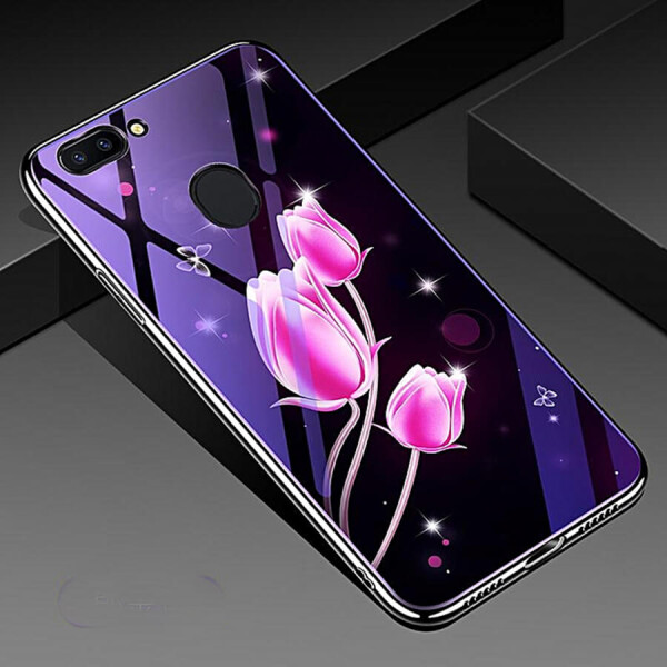 

TPU+Glass чехол Fantasy с глянцевыми торцами для Xiaomi Mi 8 Lite / Mi 8 Youth (Mi 8X) Тюльпаны