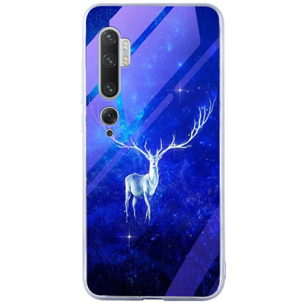 

TPU+Glass чехол Fantasy с глянцевыми торцами для Xiaomi Mi Note 10 / MI Note 10 Pro / CC9 Pro Олень / Бирюзовый