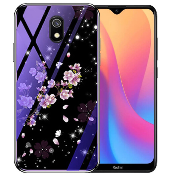 

TPU+Glass чехол Fantasy с глянцевыми торцами для Xiaomi Redmi 8a Цветение