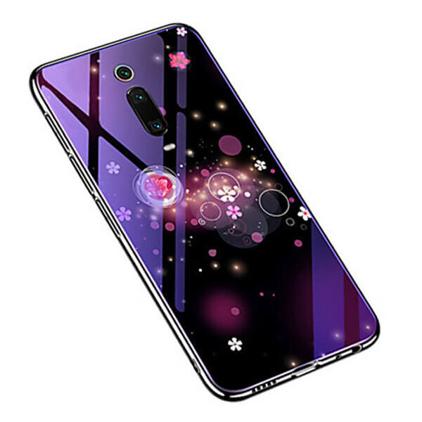 

TPU+Glass чехол Fantasy с глянцевыми торцами для Xiaomi Redmi K20 / K20 Pro / Mi9T / Mi9T Pro Пузырьки и цветы